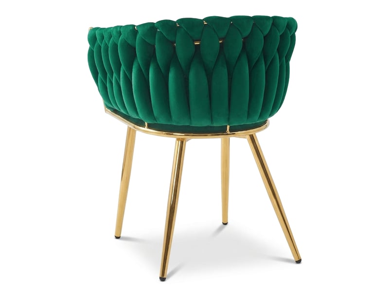  Chaise - leobert - orion - velours vertpieds dorés - 61 x 55 x 79 cm - lot de 2  - Conforama E