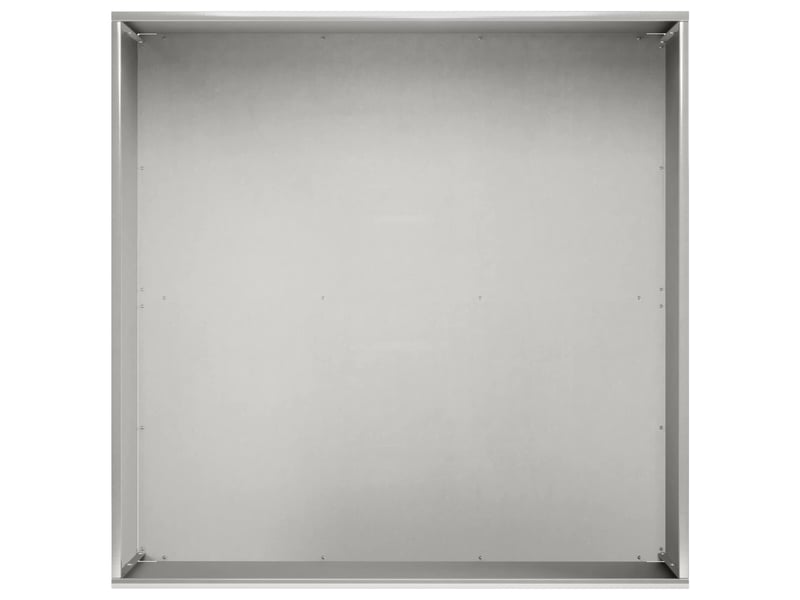  Jardinière - cache-pot de jardin argenté 40 x 40 x 30 cm acier inoxydable  - Conforama D