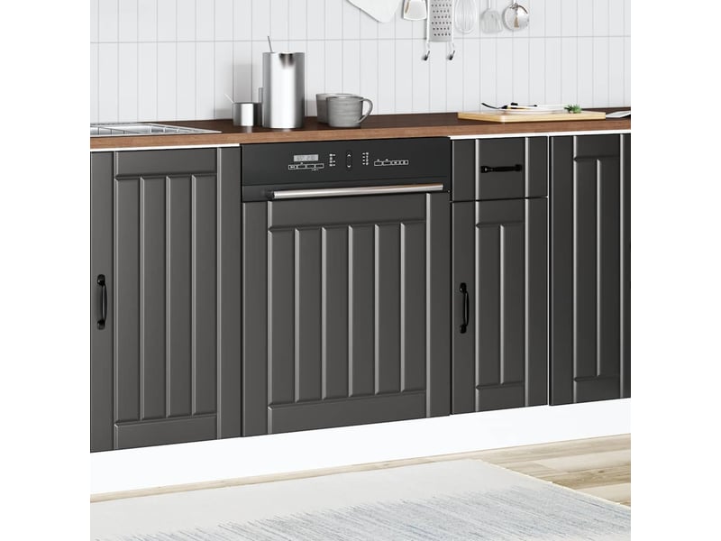  Panneau de lave-vaisselle noir bois d'ingénierie shl8452  - Conforama C