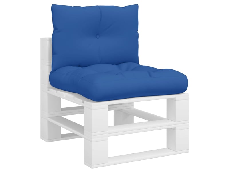  Lot de 2 coussins de palette, coussins de canapé bleu royal tissu cf59509  - Conforama C