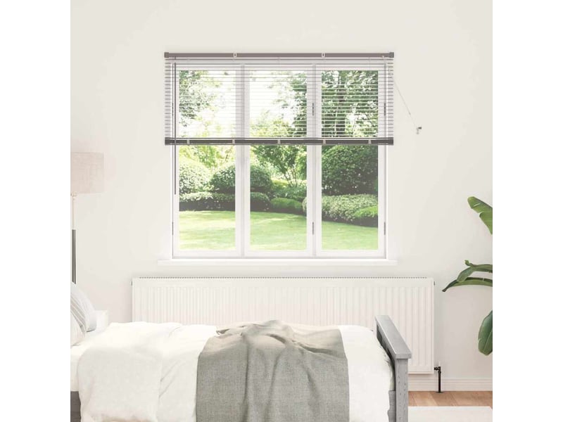  Store vénitien, store de fenêtre argenté 130 x 145 cm 25 mm aluminium cf47548  - Conforama B