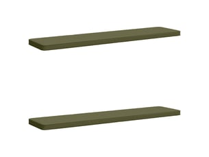 Lot de 2 coussins de banc, coussins d'assise vught 100 % polyester vert olive cf58230