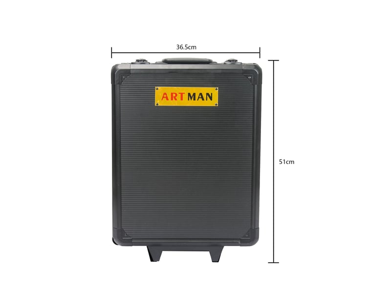 Coffret à outils 899 pièces 36,5 x 20 x 51 cm noir, aluminium et plastique, 4 tiroirs à roulettes - Conforama C