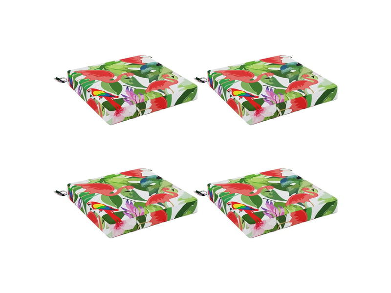  Lot de 4 coussins de siège, coussins d'assise soest 100 % polyester cf60207  - Conforama A
