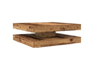 Table basse rectangulaire coloris marron