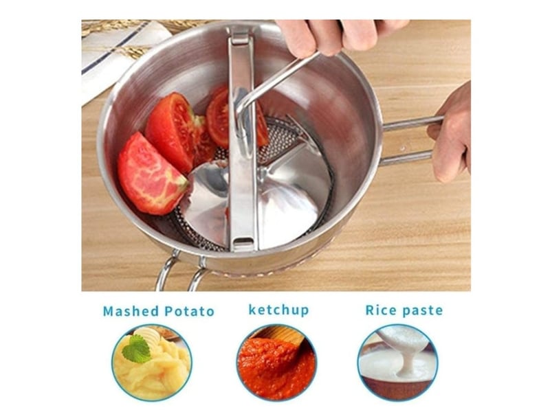  Moulin à légumes presse-purée en inox  - Conforama C