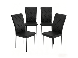 Chaises confortables – bureau, salon, cuisine et salle à manger – lot de 4 – accueilattente