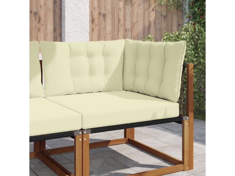  Coussin de canapé d'extérieur, coussin de chaise polyester crème 68,5 x 68,5 cm cf54077  - Conforama B