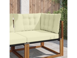 Coussin de canapé d'extérieur, coussin de chaise polyester crème 68,5 x 68,5 cm cf54077