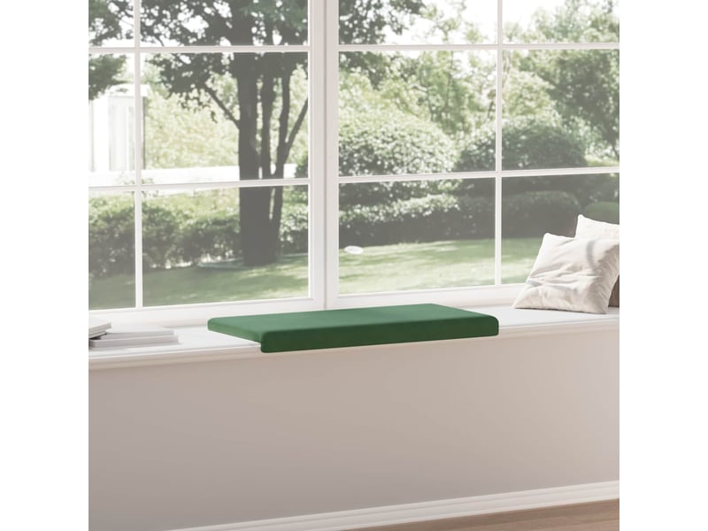 Coussin de banc, coussin d'assise, coussin de canapé velours côtelé vert foncé profondeur 35 cm cf53895 - Conforama D