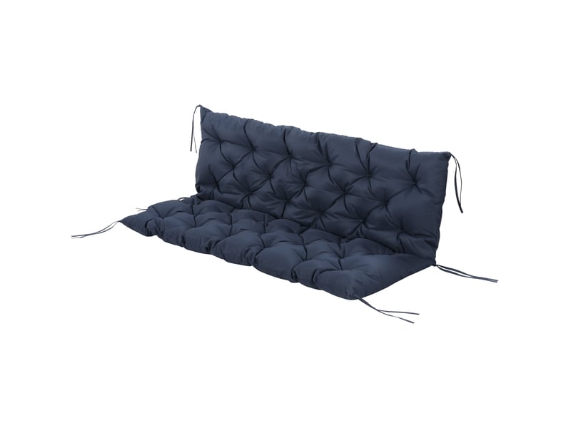  Coussin de banc 3 places en polyester et mousse avec attaches 150 x 98 x 8 cm  - Conforama B