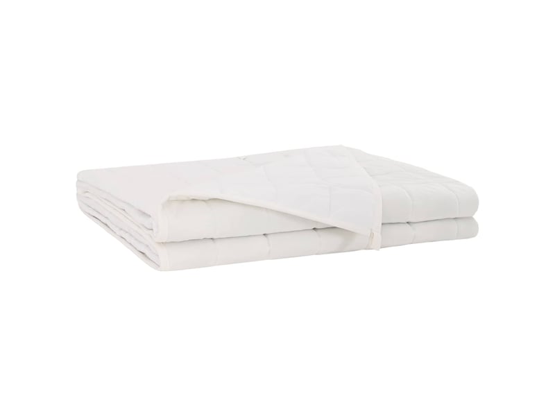  Couverture lestée, couverture pondérée blanc 140x200 cm 6 kg 100% coton 205t shl64486  - Conforama A