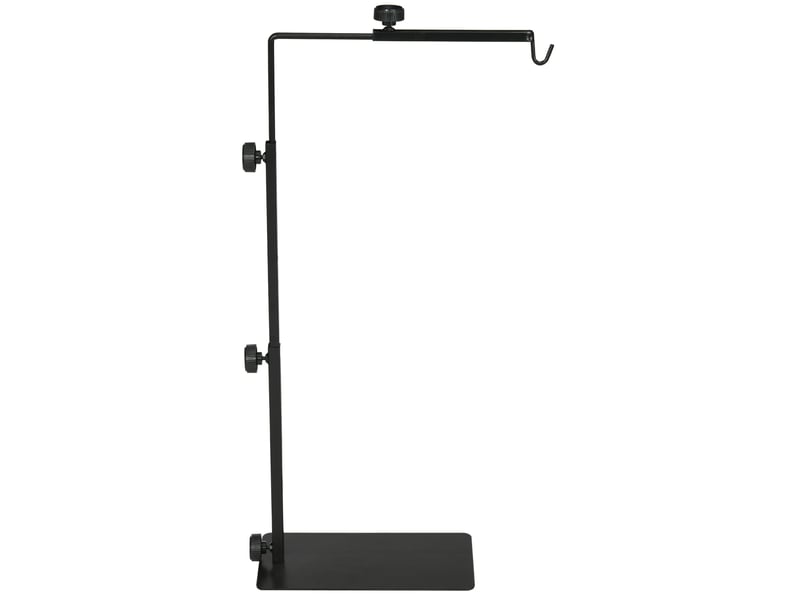  Support de lampe chauffante pour terrarium 40 x 15 x 95 cm noir en acier, hauteur et largeur réglables  - Conforama A