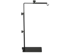 Support de lampe chauffante pour terrarium 40 x 15 x 95 cm noir en acier, hauteur et largeur réglables