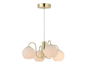 Nordlux franca plafonnier suspendu multi-bras en laiton e14