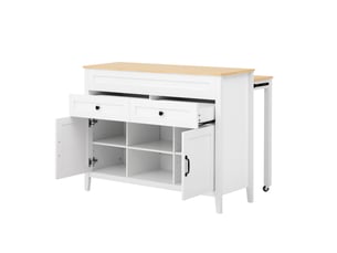 Îlot de cuisine avec table extensible et rangements evryae