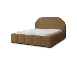 Lit coffre 180x200 cm MASSENO coloris bois clair