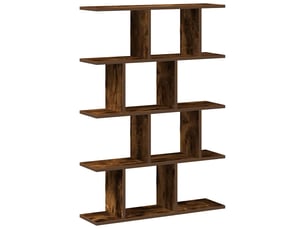 Étagère cube murale 12 compartiments chêne fumé bois ingénierie cf41338