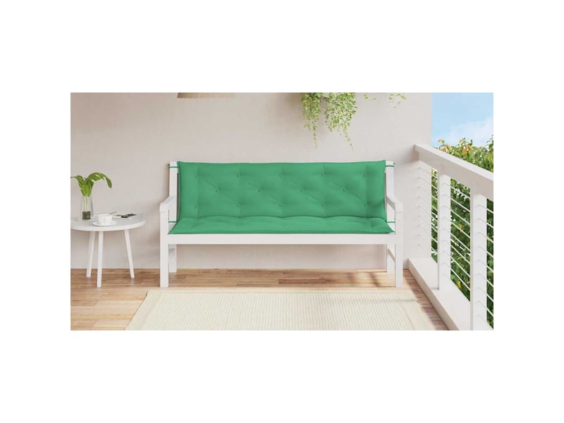  Coussin de banc de jardin, coussin d'assise vert 150x(50+50)x7 cm tissu oxford cf52853  - Conforama C