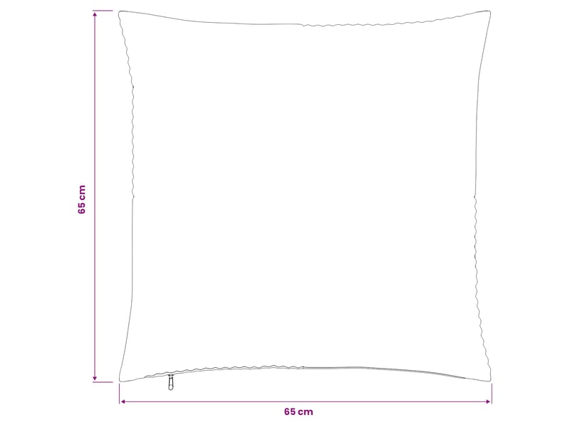Lot de 2 housses de coussin almelo marron 65 x 65 cm velours côtelé cf49402 - Conforama E