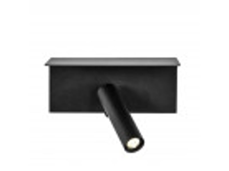  Applique murale led fabrilamp leonardo 3 w 4000 k noir 14 x 18 x 14 cm 171661009 - Conforama D