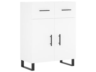 Buffet - bahut - meuble de rangement blanc 69,5x34x90 cm bois d'ingénierie