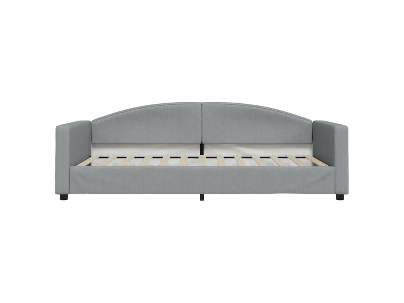  Lit simple- lit adulte -  lit de repos gris clair 100x200 cm tissu  - Conforama B