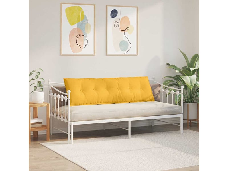  Coussin de dos, coussin de dossier jaune clair 160 x 50 cm tissu en velours côtelé cf54777  - Conforama D