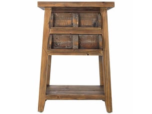 Table de chevet en bois marron 45x35x66 cm h