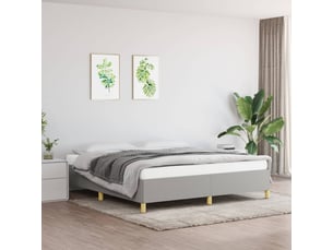 Lit 2 places 180x200 cm coloris gris