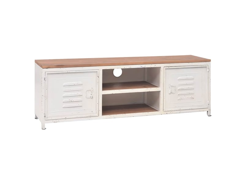  Meuble tv - banc tv - meuble de rangement 120x30x40 cm blanc  - Conforama A