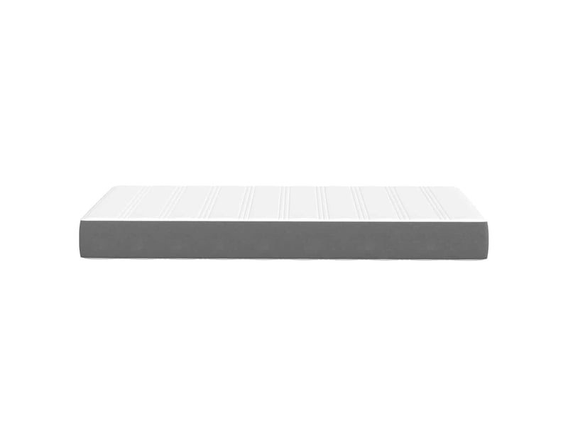  Lit simple- lit adulte -  matelas de lit avec matelas gris clair 100 x 200 cm tissu  - Conforama D