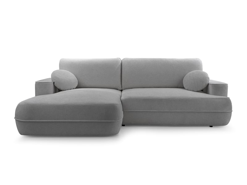 Canapé d’angle avec fonction lit peoni 267 cm gris clair g Peoni - Conforama A