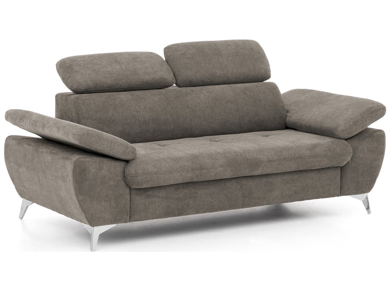 Canapé droit 2 places en tissu ALLY 2 coloris sable - Conforama B