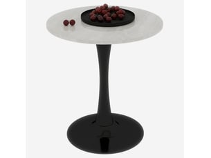 Table basse rond(e) coloris bicolore OKWISH  - 70 cmx70 cm