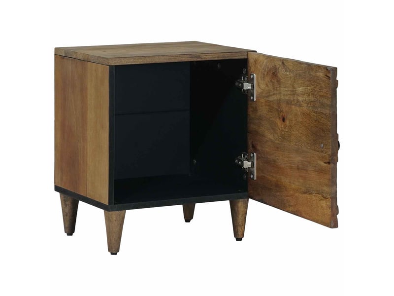  Table de chevet - cabinet de chevet - table de nuit 2 pièces marron 40 x 33,5 x 46 cm  - Conforama B