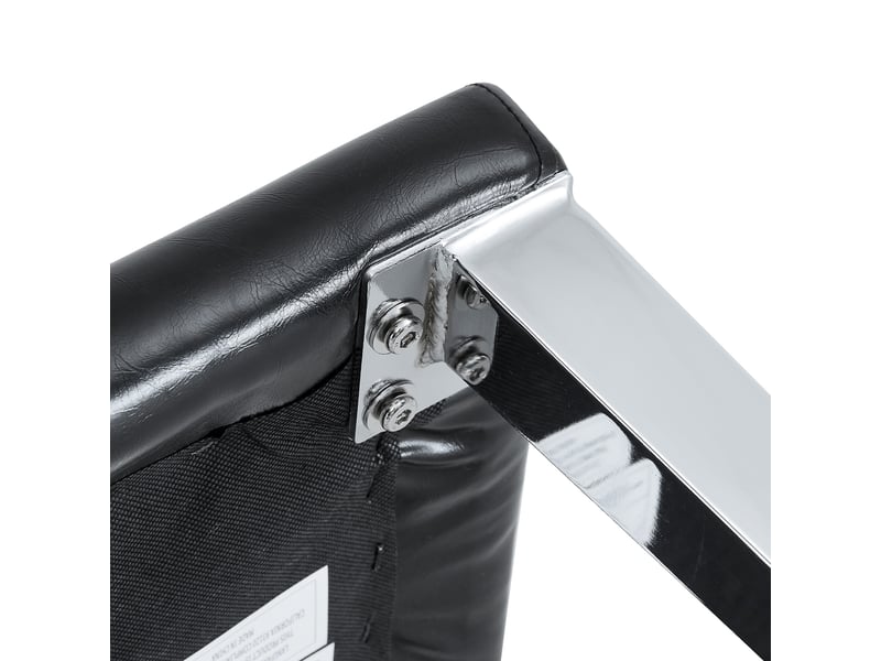 Chaises de salle à manger minimalistes lot de 2, luxe léger européen noir et argent, similicuir noir, piètement métal argenté, modernes pour salon ou salle à manger - Conforama D