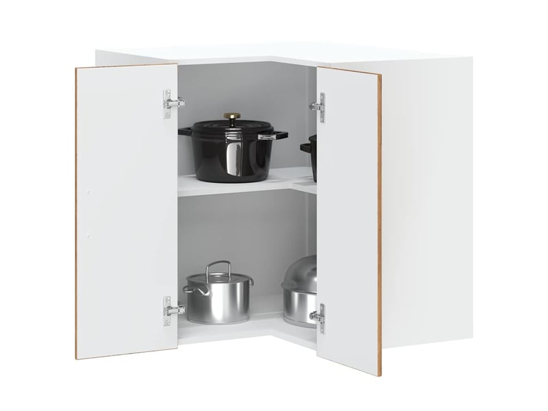  Meuble de rangement, armoire murale d'angle de cuisine kalmar vieux bois  - Conforama C