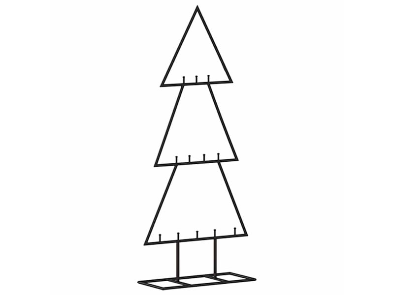  Sapin de noël - arbre de noël en métal pour décoration noir 60 cm  - Conforama E