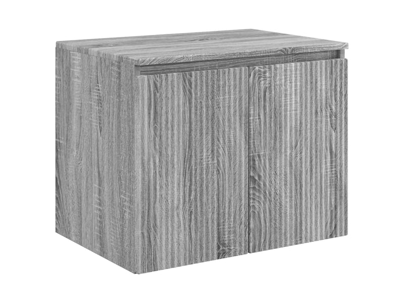 Ensemble de mobilier de salle de bain sonoma gris cf64706  - Conforama D