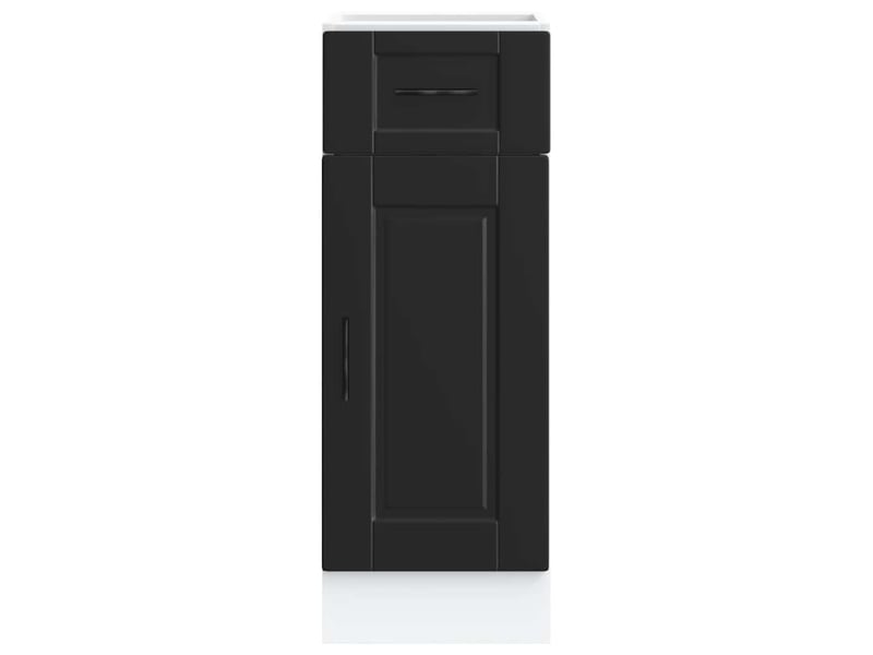 Meuble de rangement, armoire de cuisine porto noir bois d'ingénierie shl1489 - Conforama D
