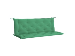 Coussin de banc de jardin, coussin d'assise vert 150x(50+50)x7 cm tissu oxford cf52853