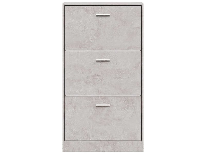  Meuble à chaussure, armoire à chaussures gris béton 59x17x108 cm bois d'ingénierie  - Conforama D
