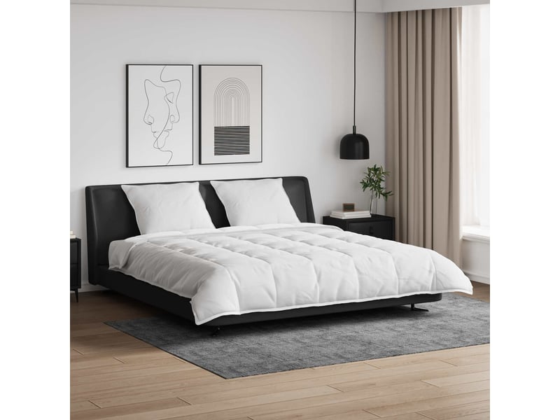  Ensemble de duvet avec oreiller 3 pièces - couette blanc plume de canard  - Conforama B