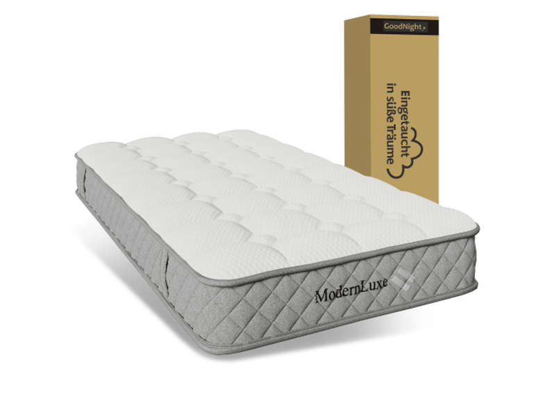 Matelas soutien renforcé 180x200 cm, mousse froide 7 zones à ressorts ensachés, fermeté h3 (mi-ferme), hauteur 20 cm, 4 poignées + sous vide - Conforama D