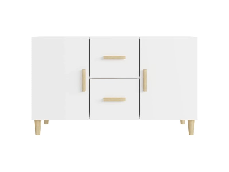  Buffet - bahut - meuble de rangement blanc 100x36x60 cm bois d'ingénierie  - Conforama C
