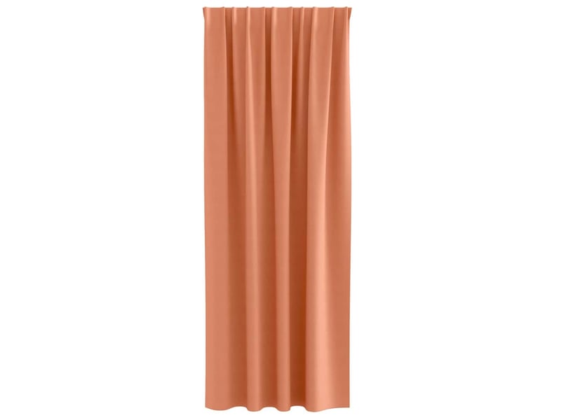  Lot de 2 rideaux occultants, rideaux black-out avec anneaux terre cuite 245 x 140 cm cf44790  - Conforama D