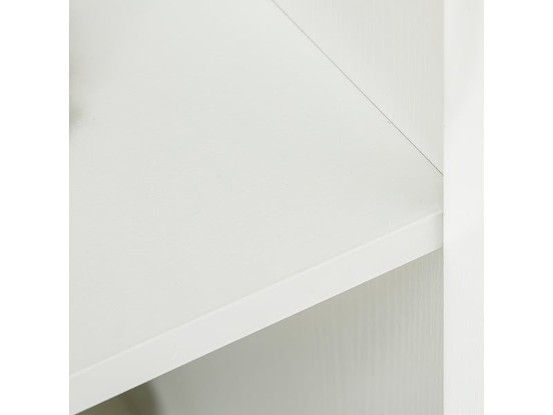  Armoire de bureau à 2 niveaux, meuble de rangement bureau avec 2 portes, serrures et clés, blanc, 80x40x80cm  - Conforama W