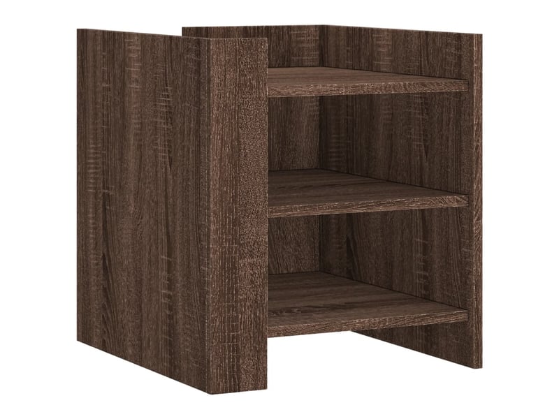  Table de chevet - cabinet de chevet - table de nuit chêne marron 45x50x50 cm bois d’ingénierie  - Conforama A