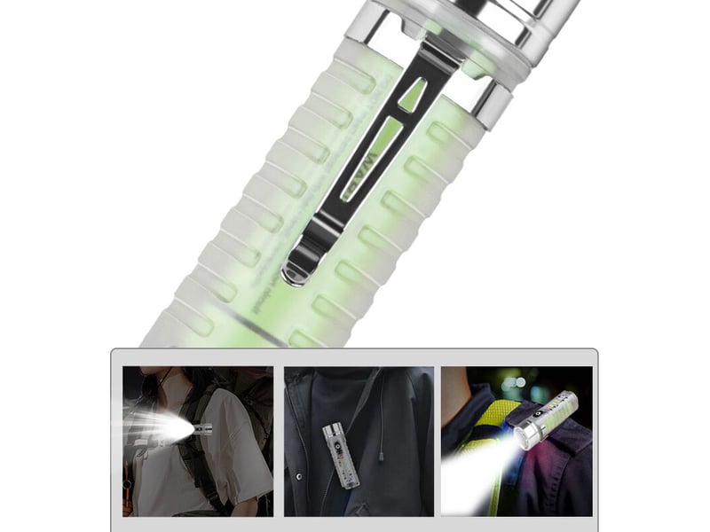  30w blanc laser mini zoom lampe de poche transparente avec porte-stylo aimant quatre source de lumière forte lampe de poche 11.83.42.1cm  - Conforama D
